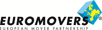 Logo for European Mover Partnership| Professional international Moving Services | AW Transportation